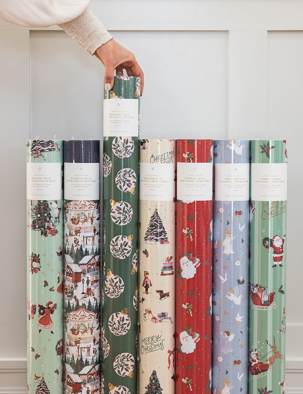 Gift Wrap 30m Roll - Christmas Ornaments
