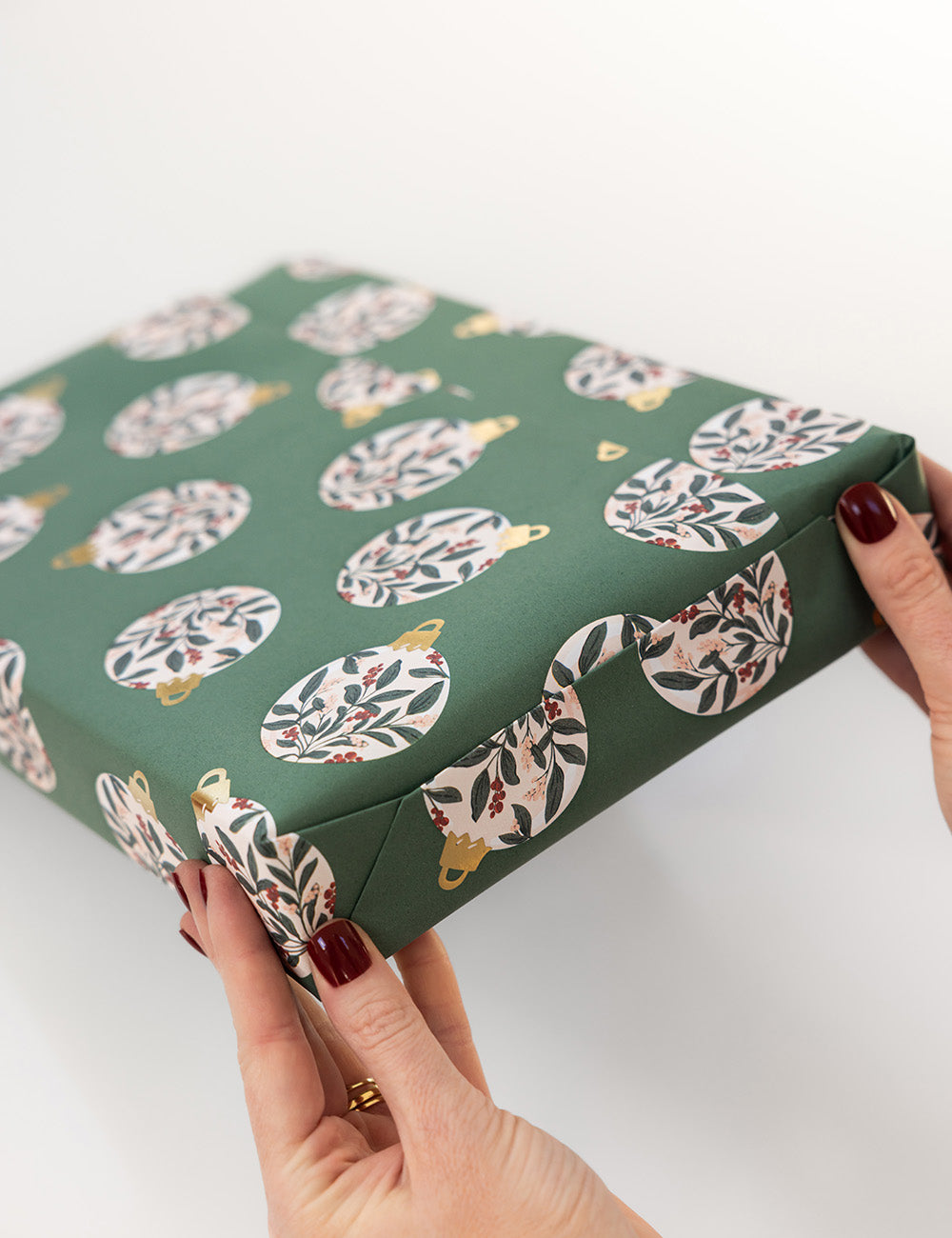 Gift Wrap 30m Roll - Christmas Ornaments