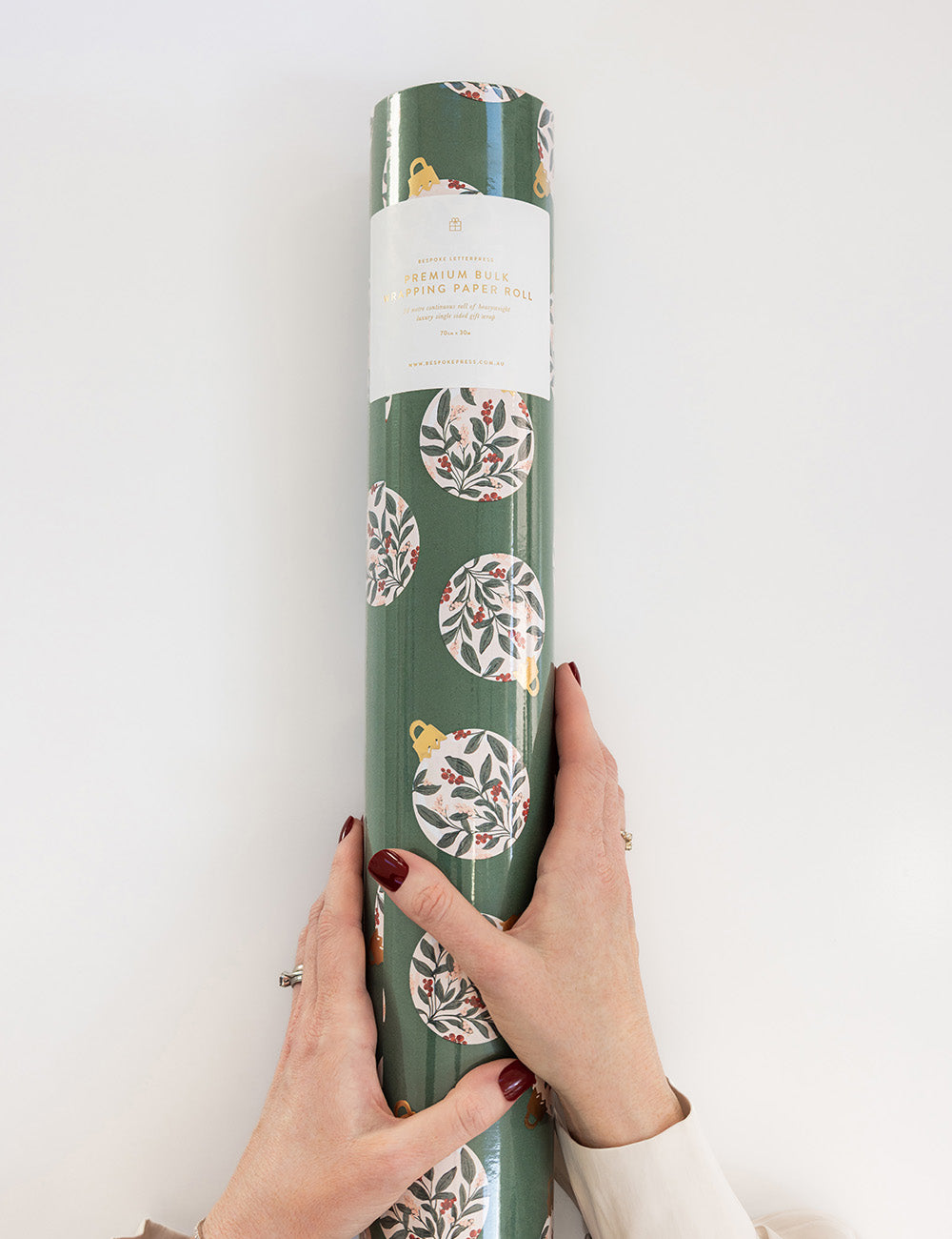 Gift Wrap Roll - Christmas Ornaments