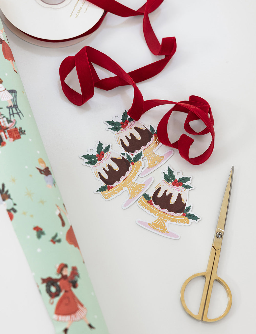 Gift Wrap 30m Roll - Christmas Ladies