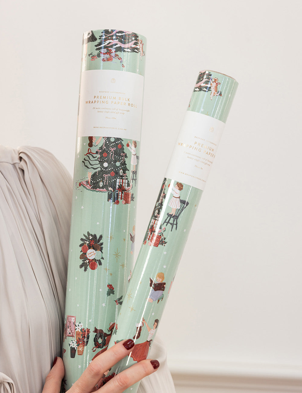 Gift Wrap 30m Roll - Christmas Ladies