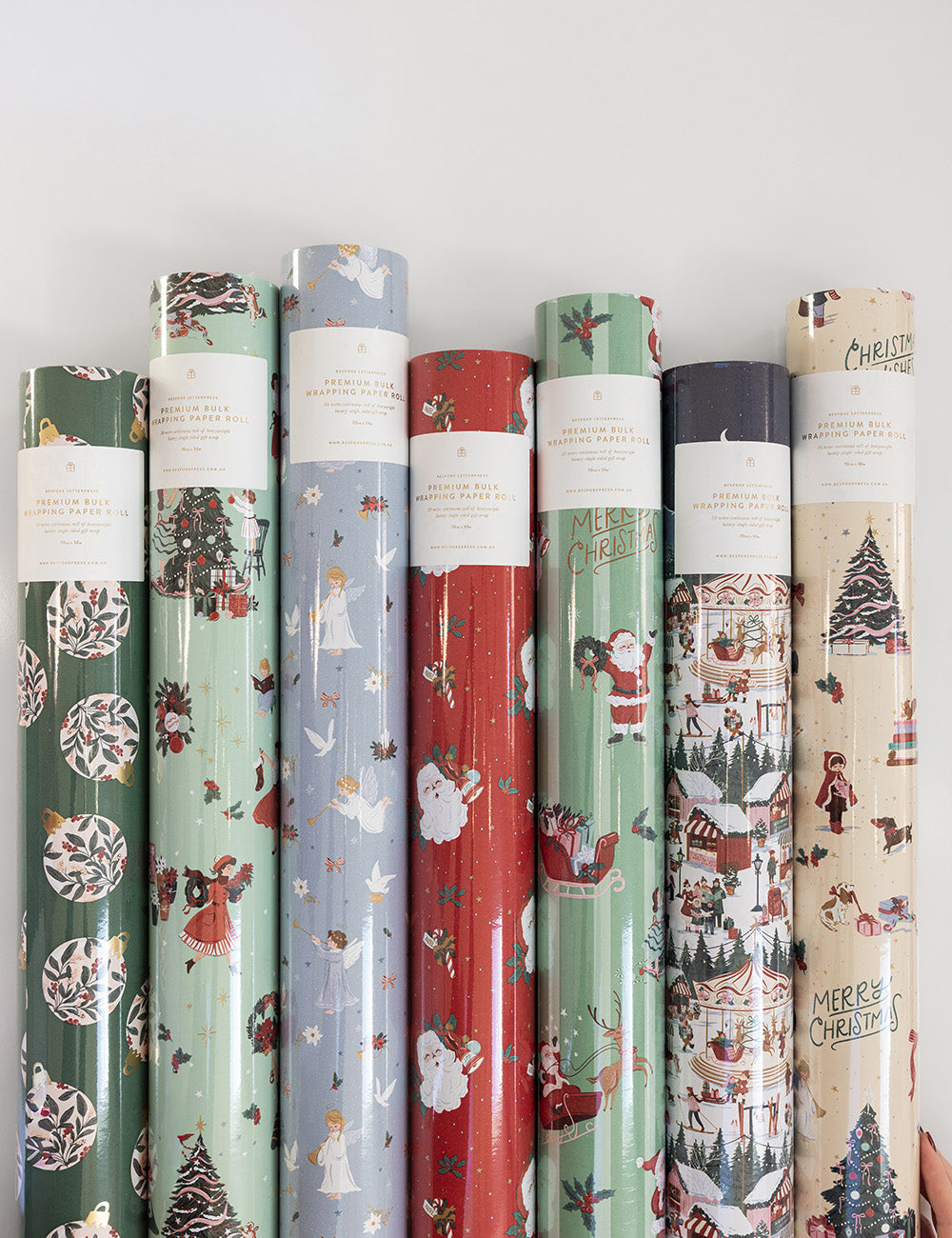 Gift Wrap 30m Roll - Christmas Santas