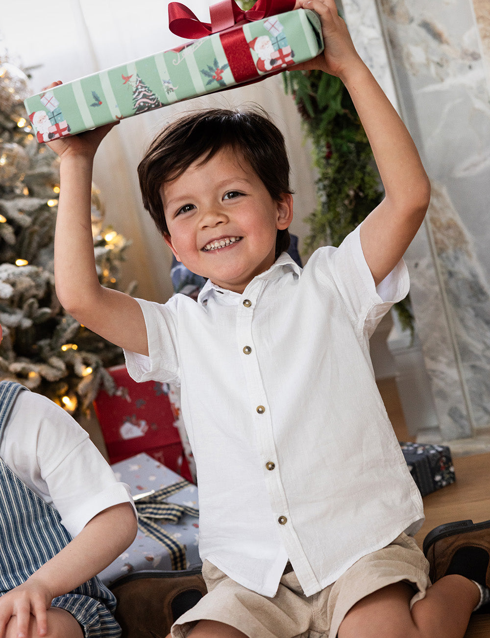 Gift Wrap 30m Roll - Christmas Santas