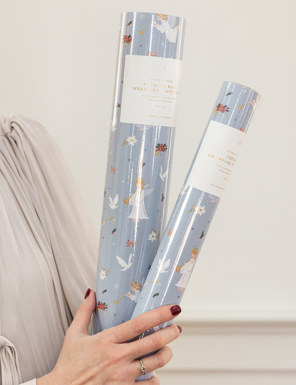 Gift Wrap 30m Roll - Herald Angels