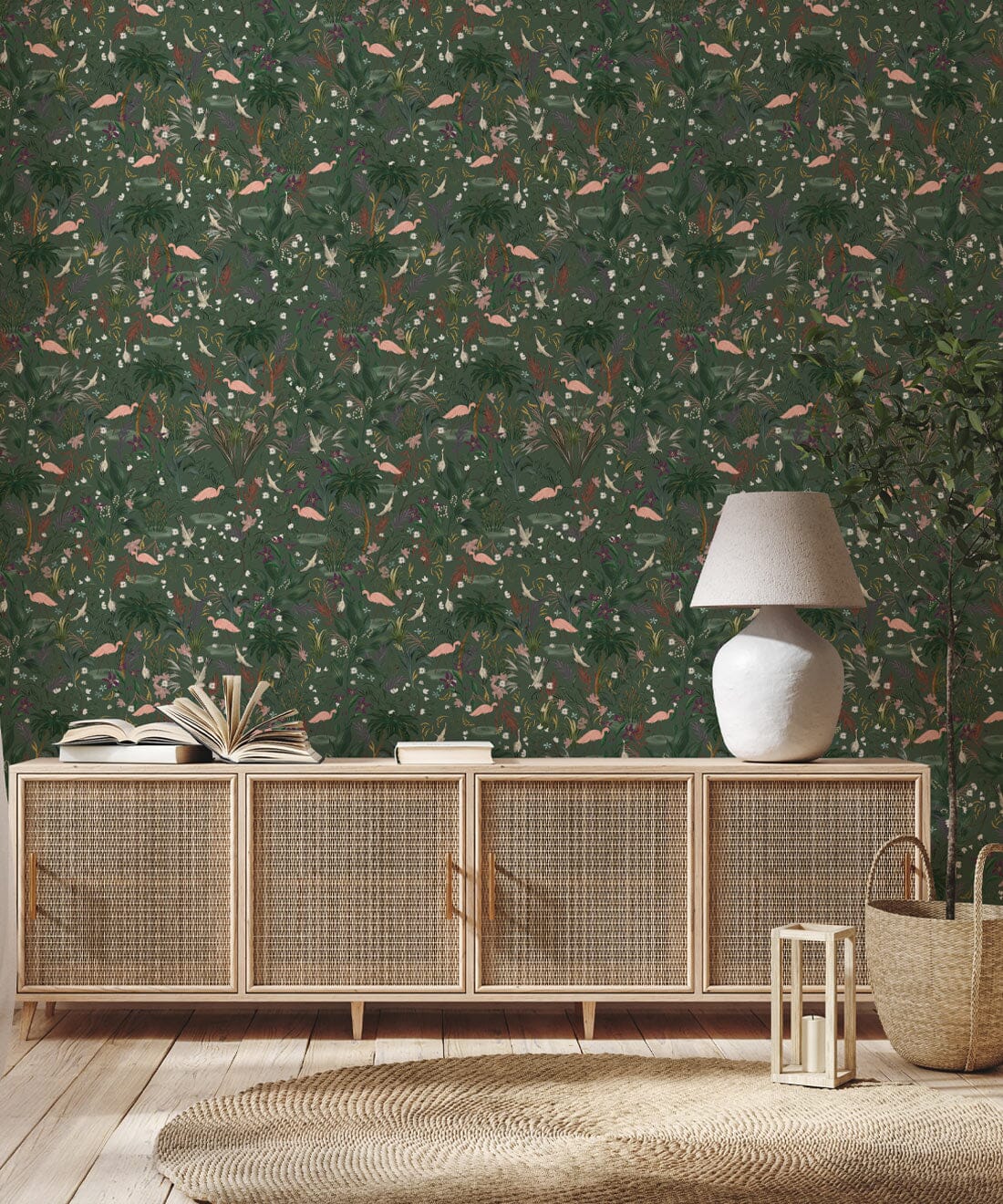 Bespoke Flamingos Wallpaper