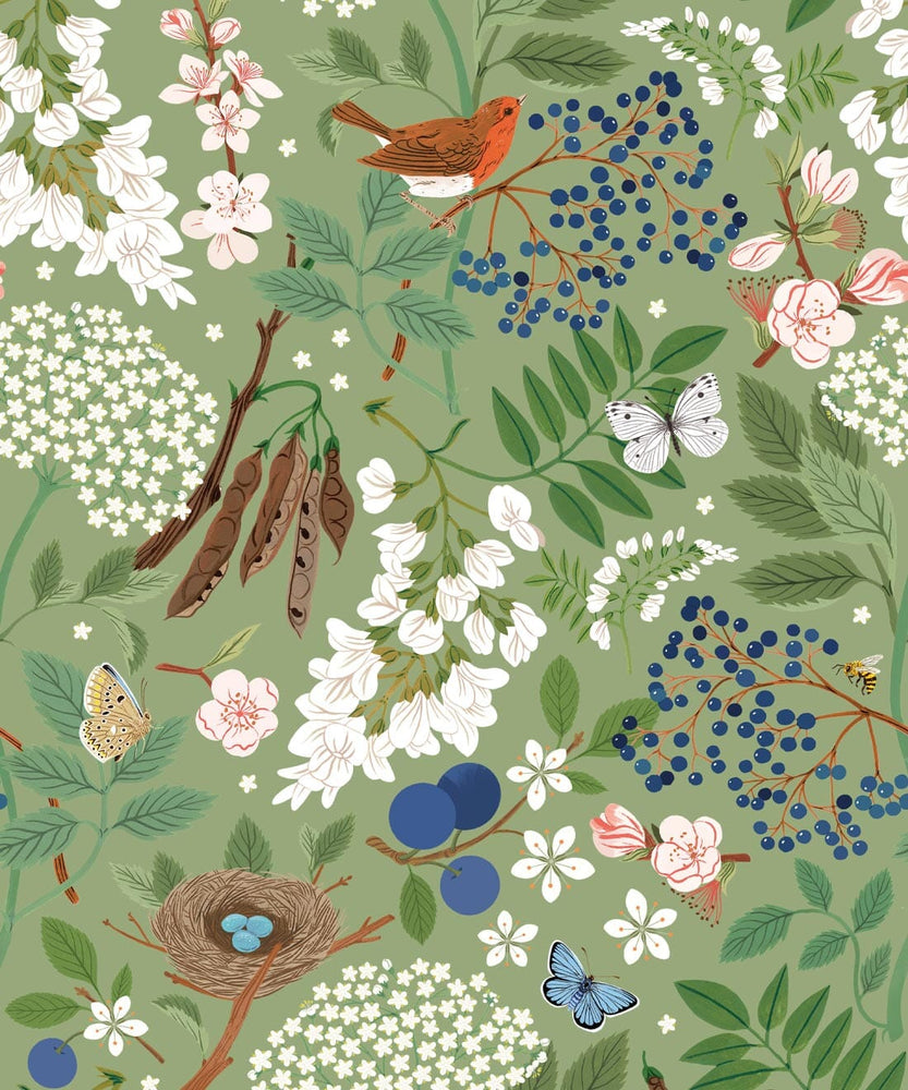 Flowering Trees Wallpaper Wallpaper Milton & King 