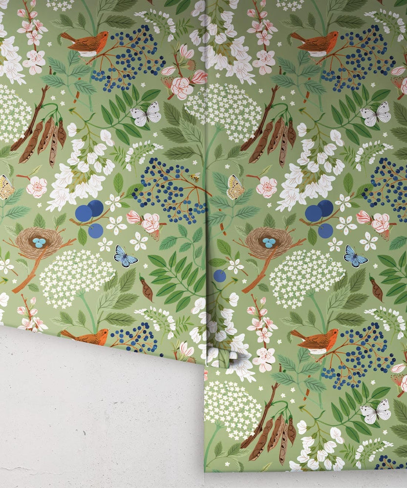 Flowering Trees Wallpaper Wallpaper Milton & King 
