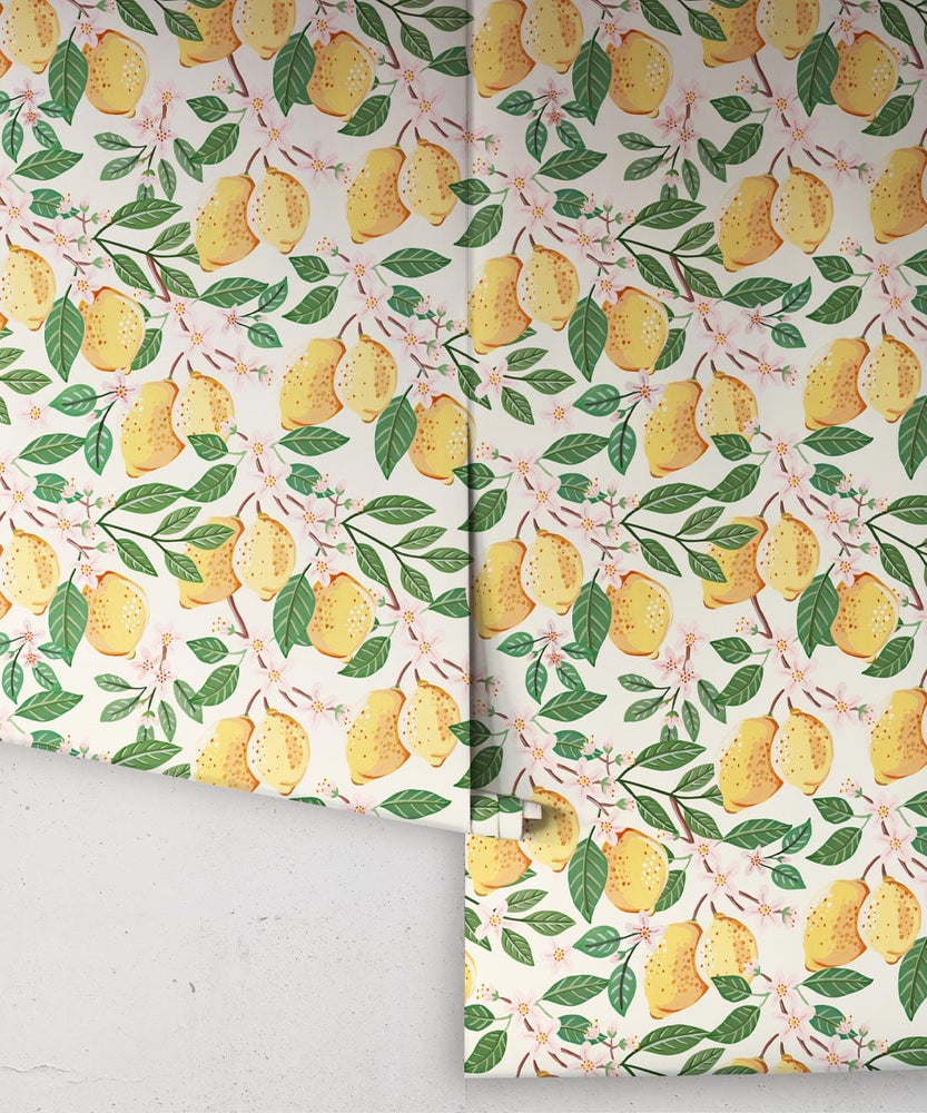 Lemons Wallpaper Wallpaper Milton & King 