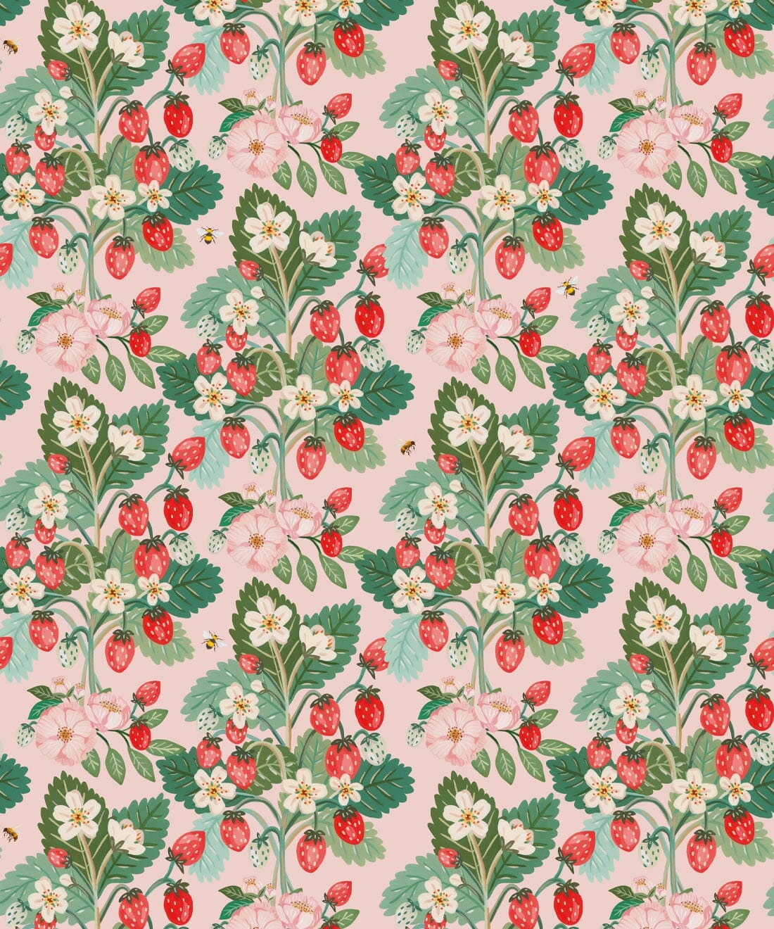 Strawberries Wallpaper Wallpaper Milton & King 