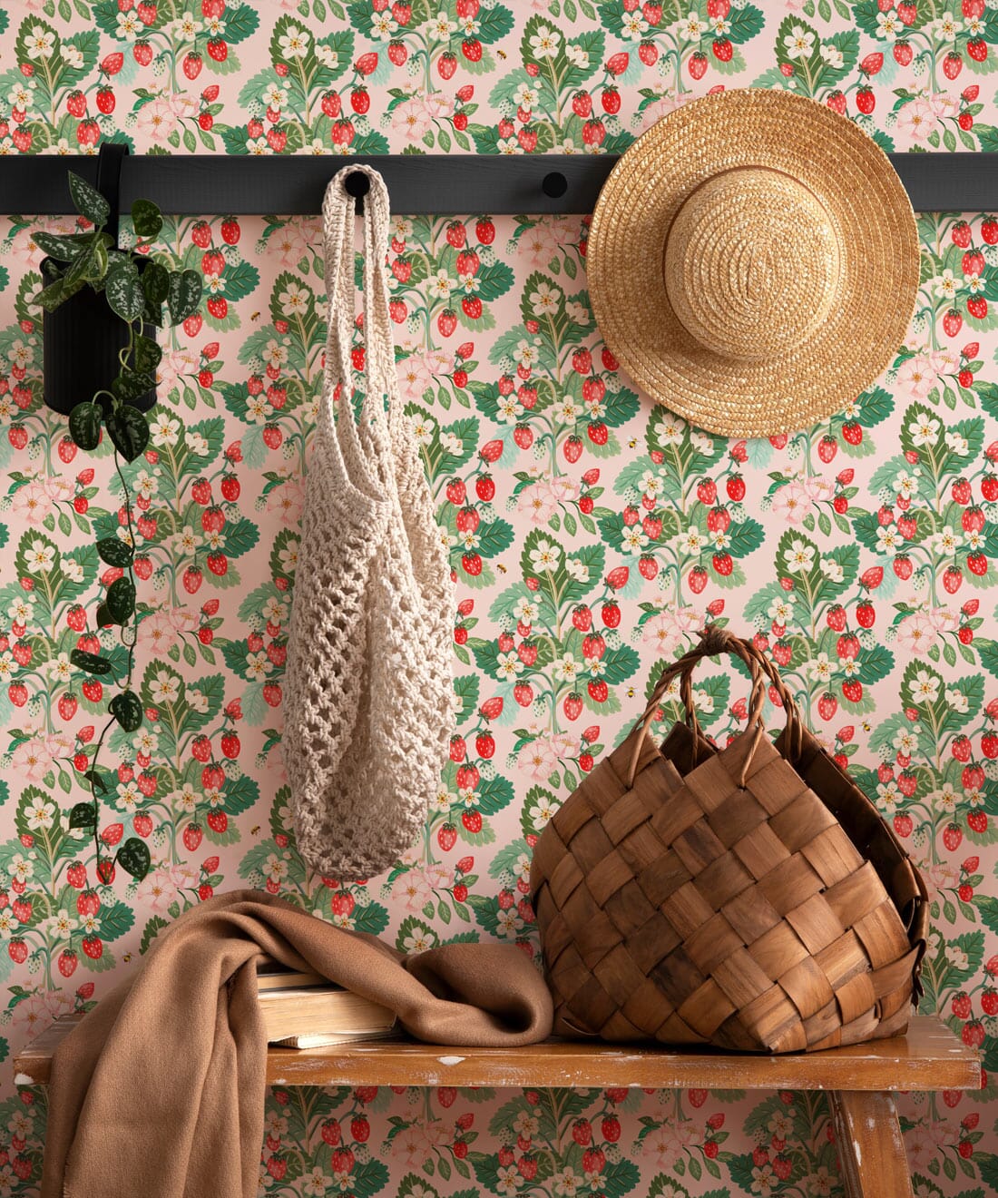 Strawberries Wallpaper Wallpaper Milton & King 