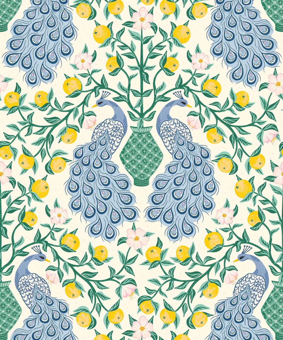 Peacock Wallpaper Wallpaper Milton & King 