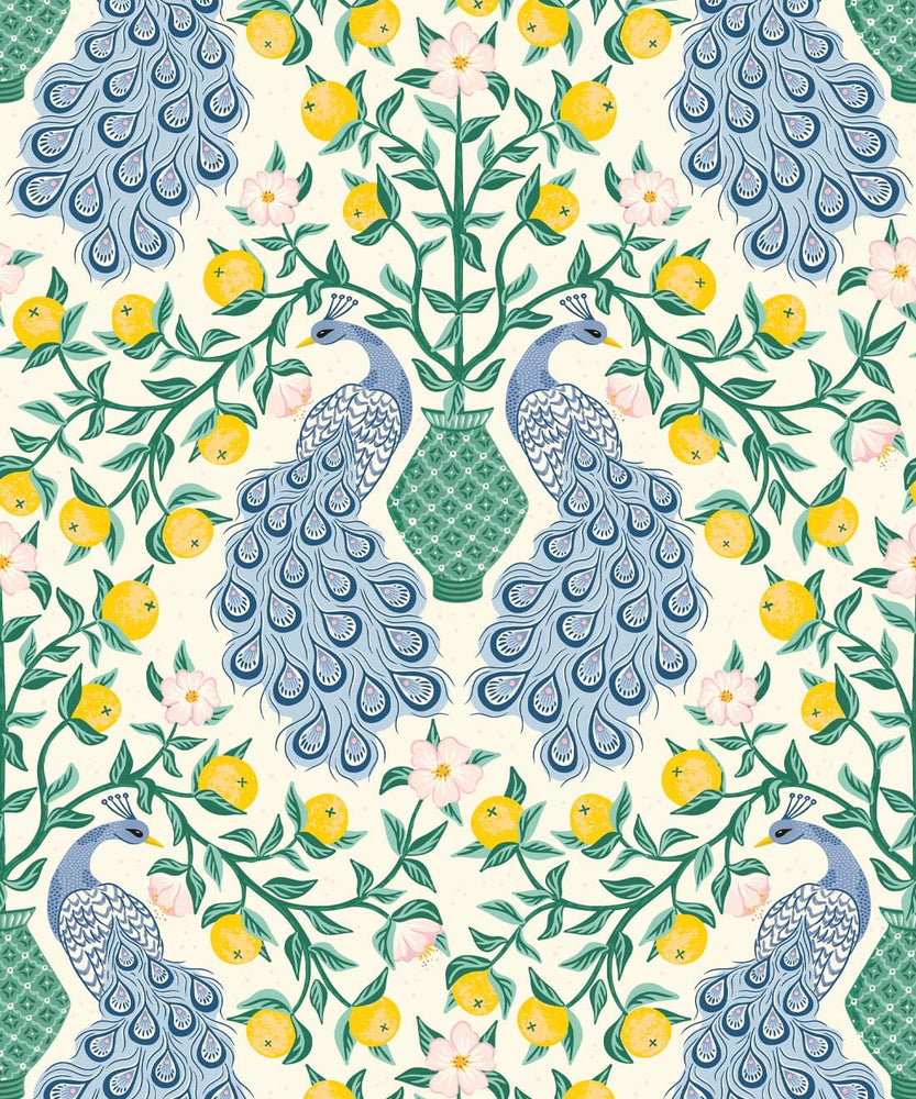 Peacock Wallpaper Wallpaper Milton & King 