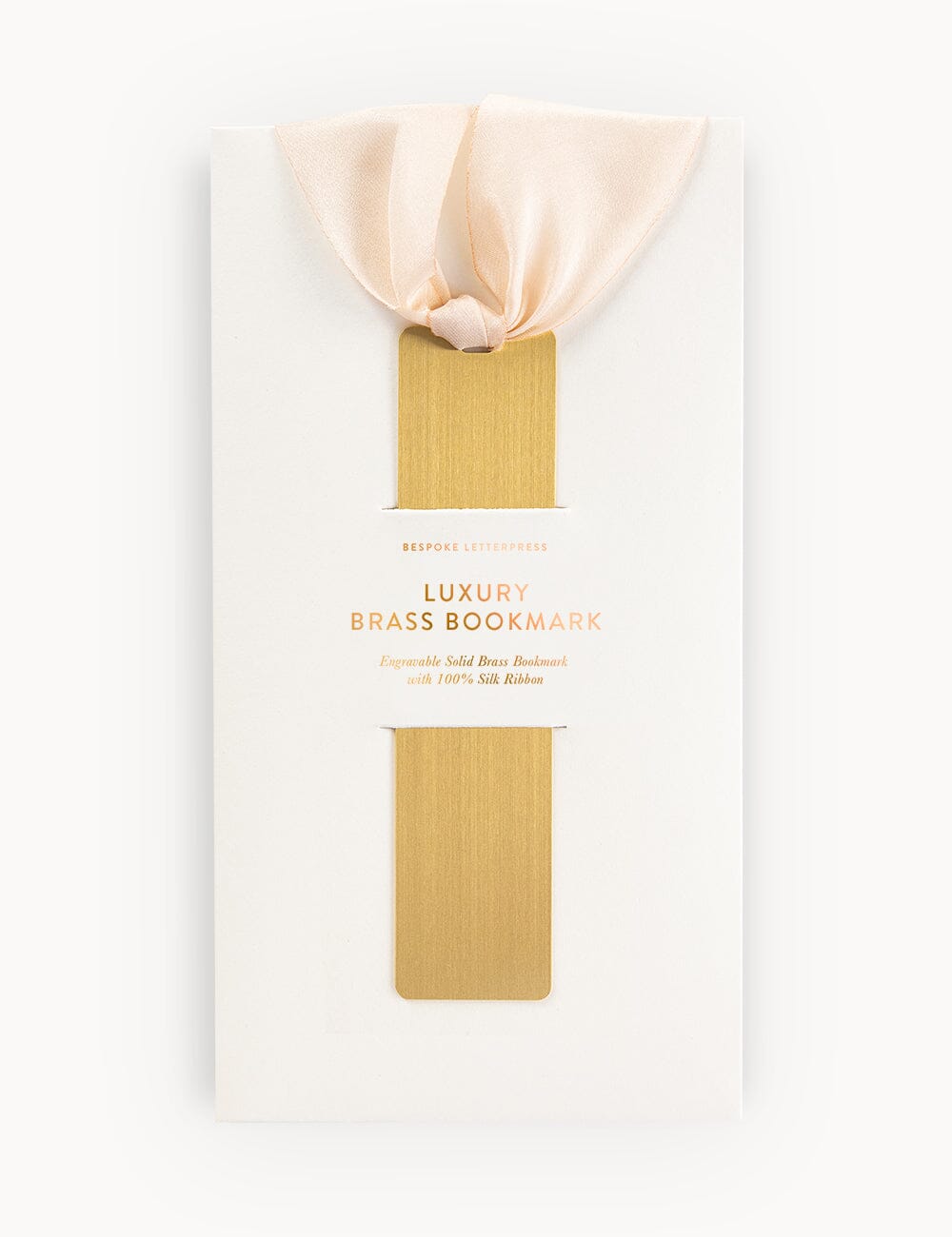 Brass Bookmark - Blush Pink