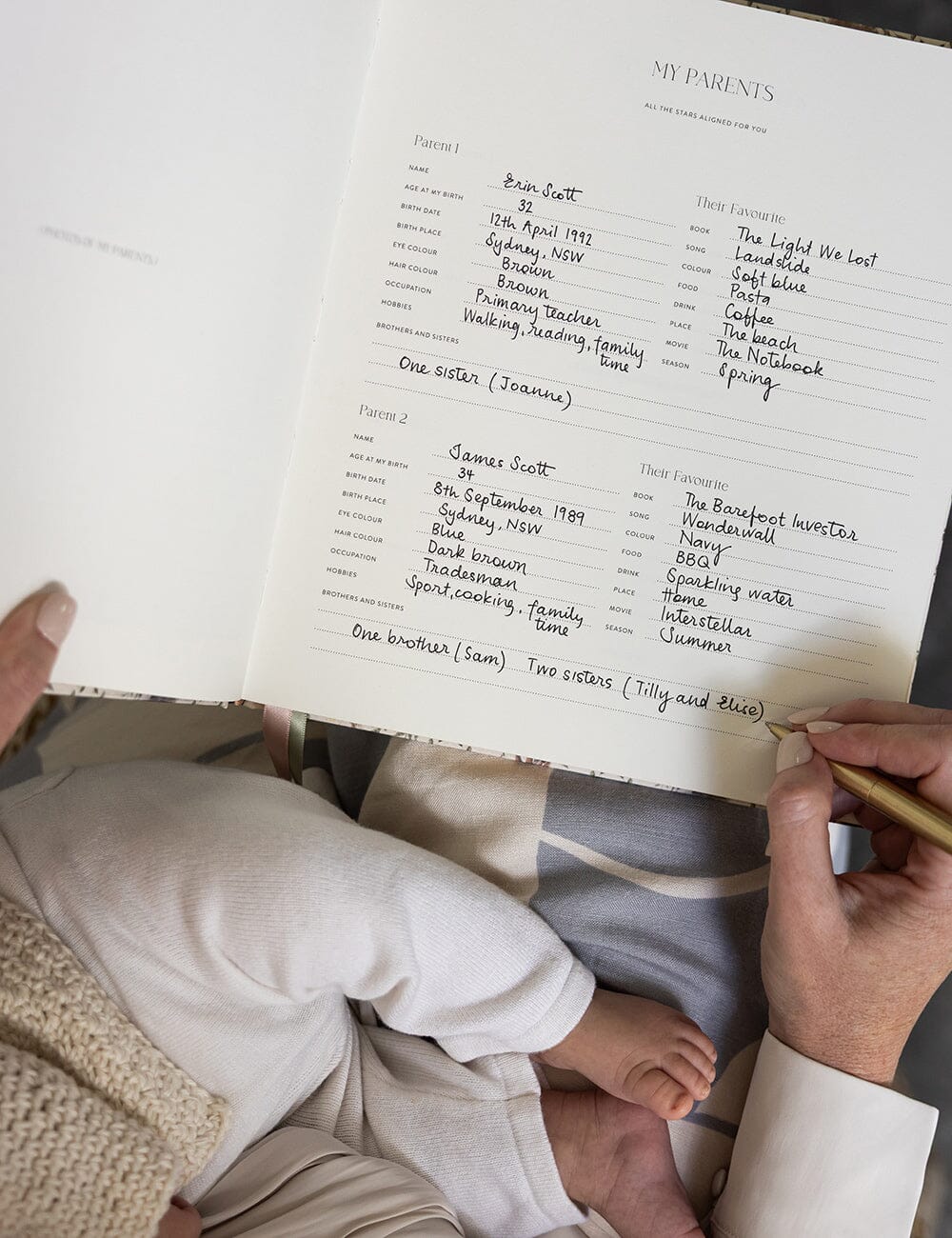 Heirloom Baby Memory Journal - Woodland