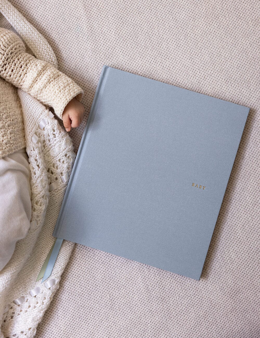 Heirloom Baby Memory Journal - Luna Blue