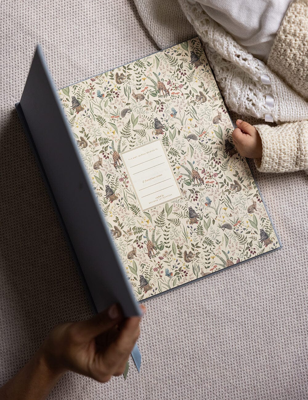 Heirloom Baby Memory Journal - Luna Blue
