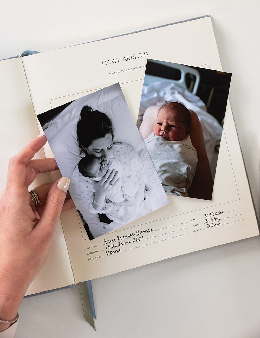 Heirloom Baby Memory Journal - Luna Blue