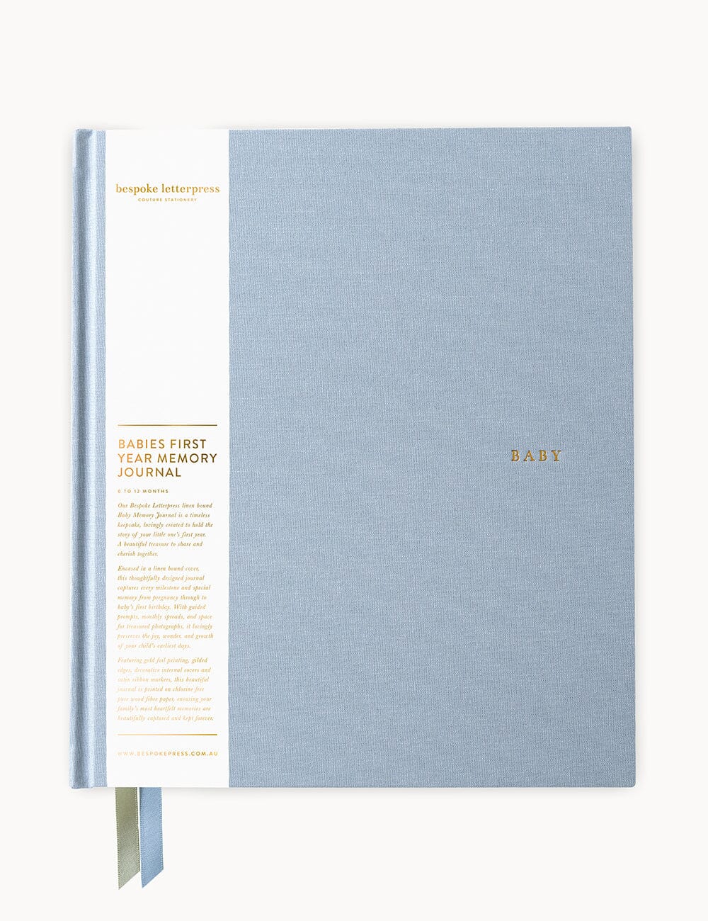 Heirloom Baby Memory Journal - Luna Blue