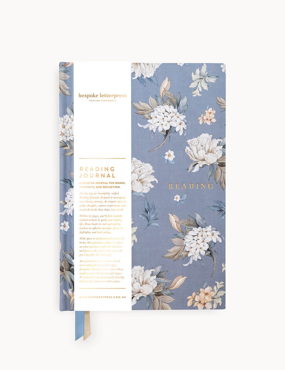 Reading Journal - Tales in Bloom Journals Bespoke Letterpress 