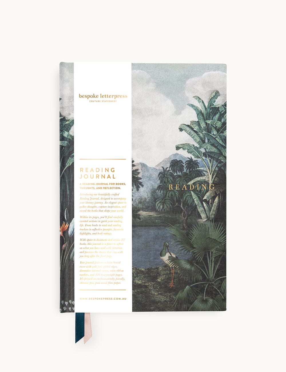 Reading Journal - The Tropics Journals Bespoke Letterpress 