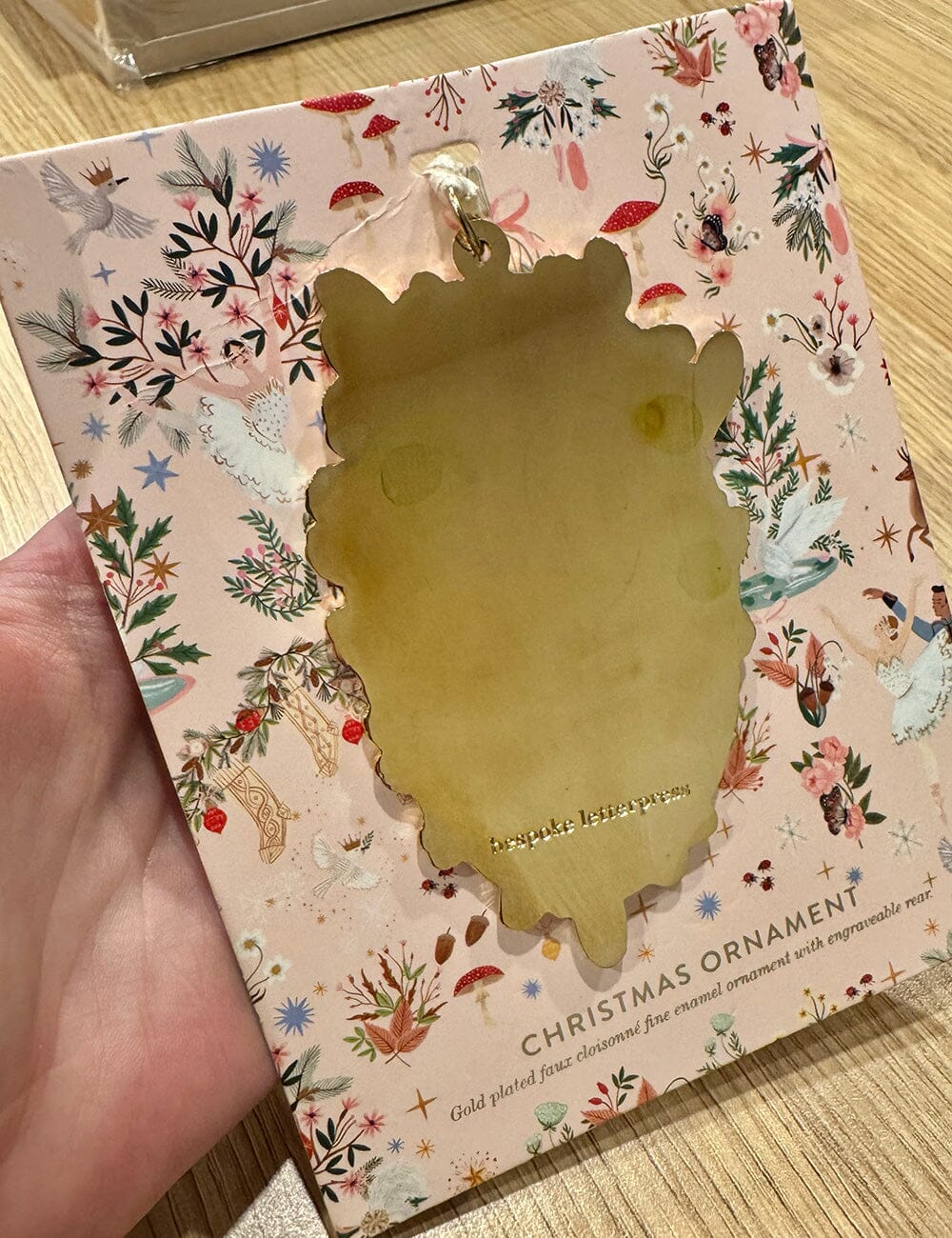 WAREHOUSE SALE - Fine Enamel Christmas Ornament - Ballerina (seconds)