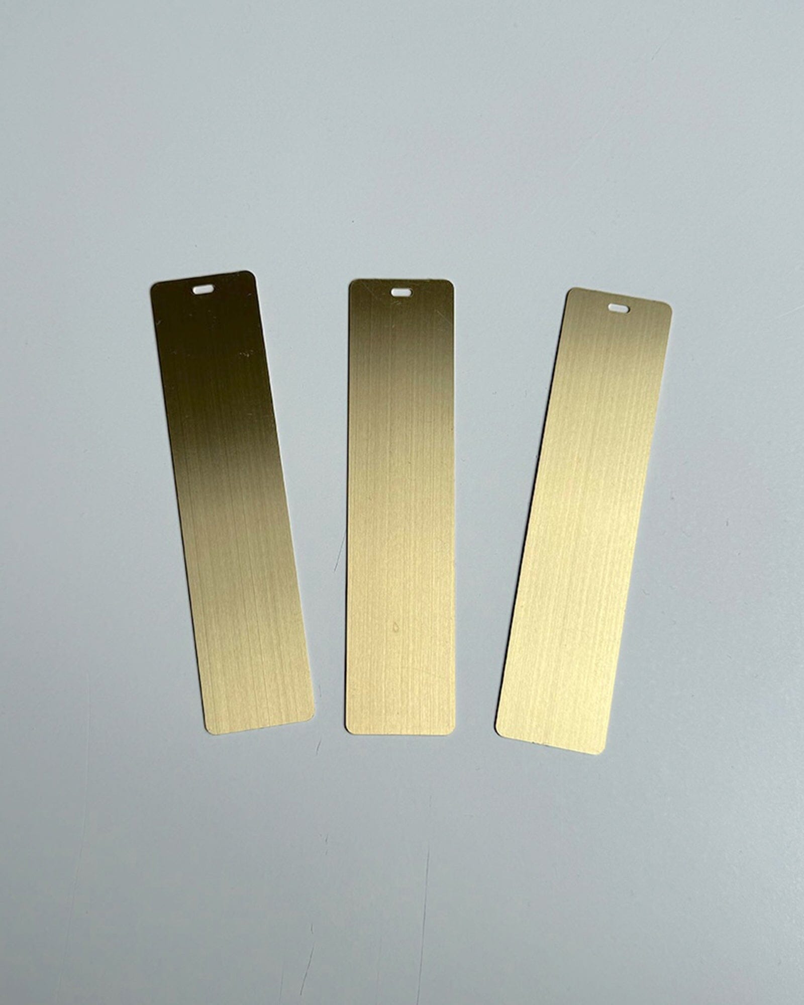 SECONDS - 3pk Brass Bookmarks Stationery Bespoke Letterpress 