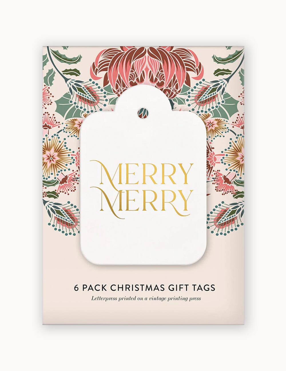 Gift Tags 6 pack Merry Merry