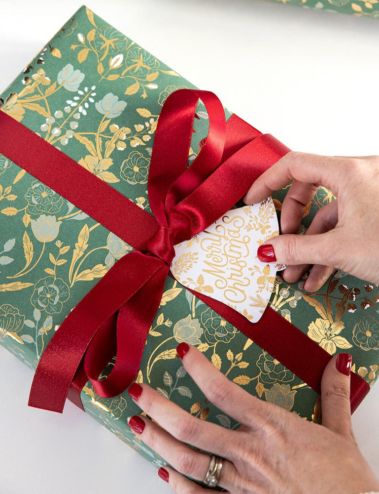 6pk Christmas Gift Tags "Merry Christmas" (Bell) Gift Tags Bespoke Letterpress 