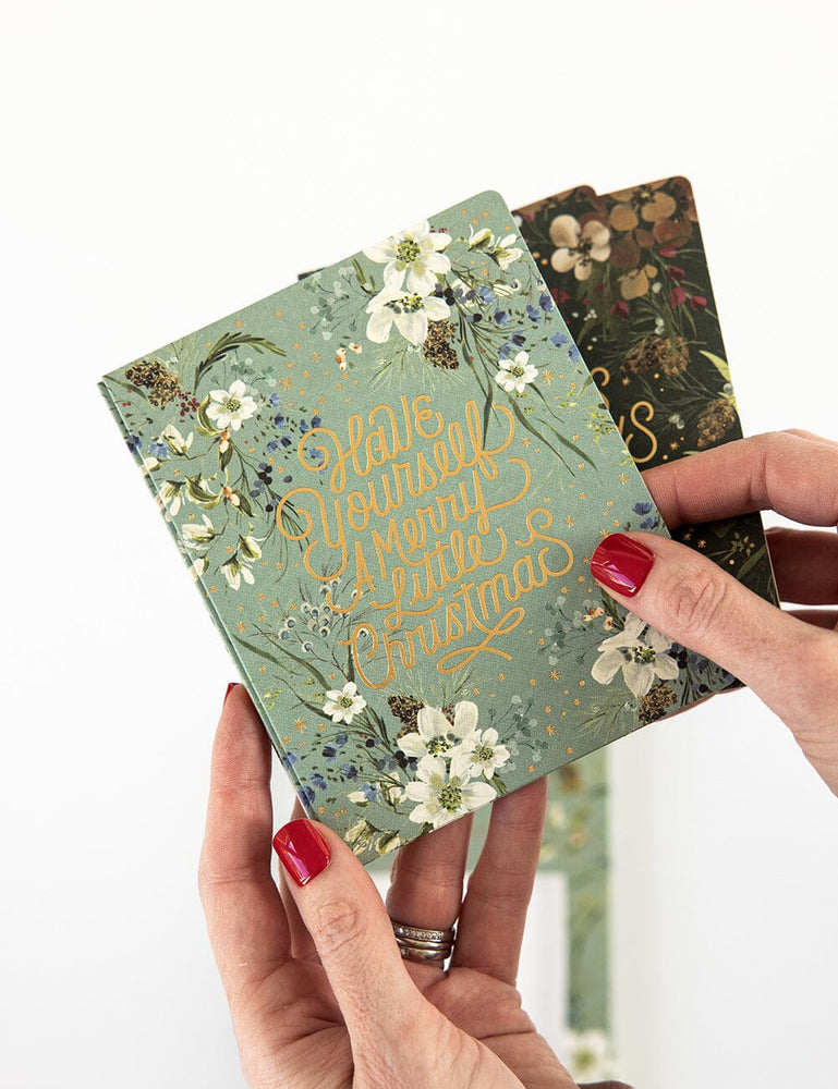 "Have yourself a Merry Little Christmas" Blue Christmas Card Greeting Cards Bespoke Letterpress 