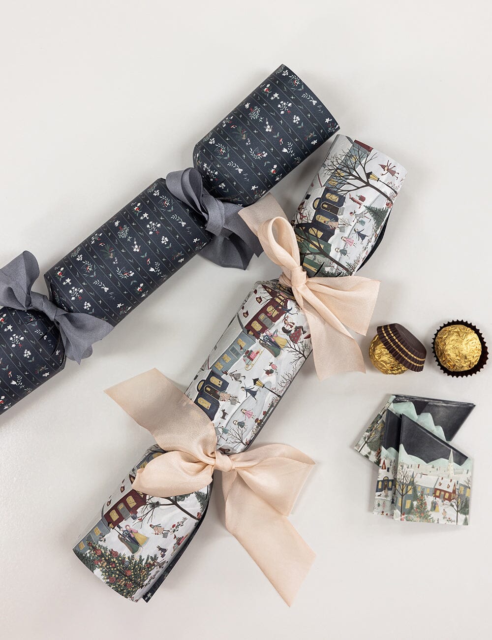 10 Pack Christmas Cracker Kit - The Christmas Village Christmas Crackers Bespoke Letterpress 