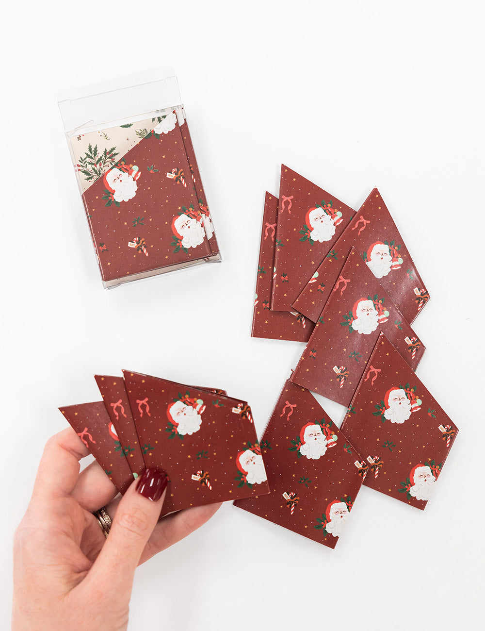 10 Pack Christmas Paper Crown Hats - Jingle Bells