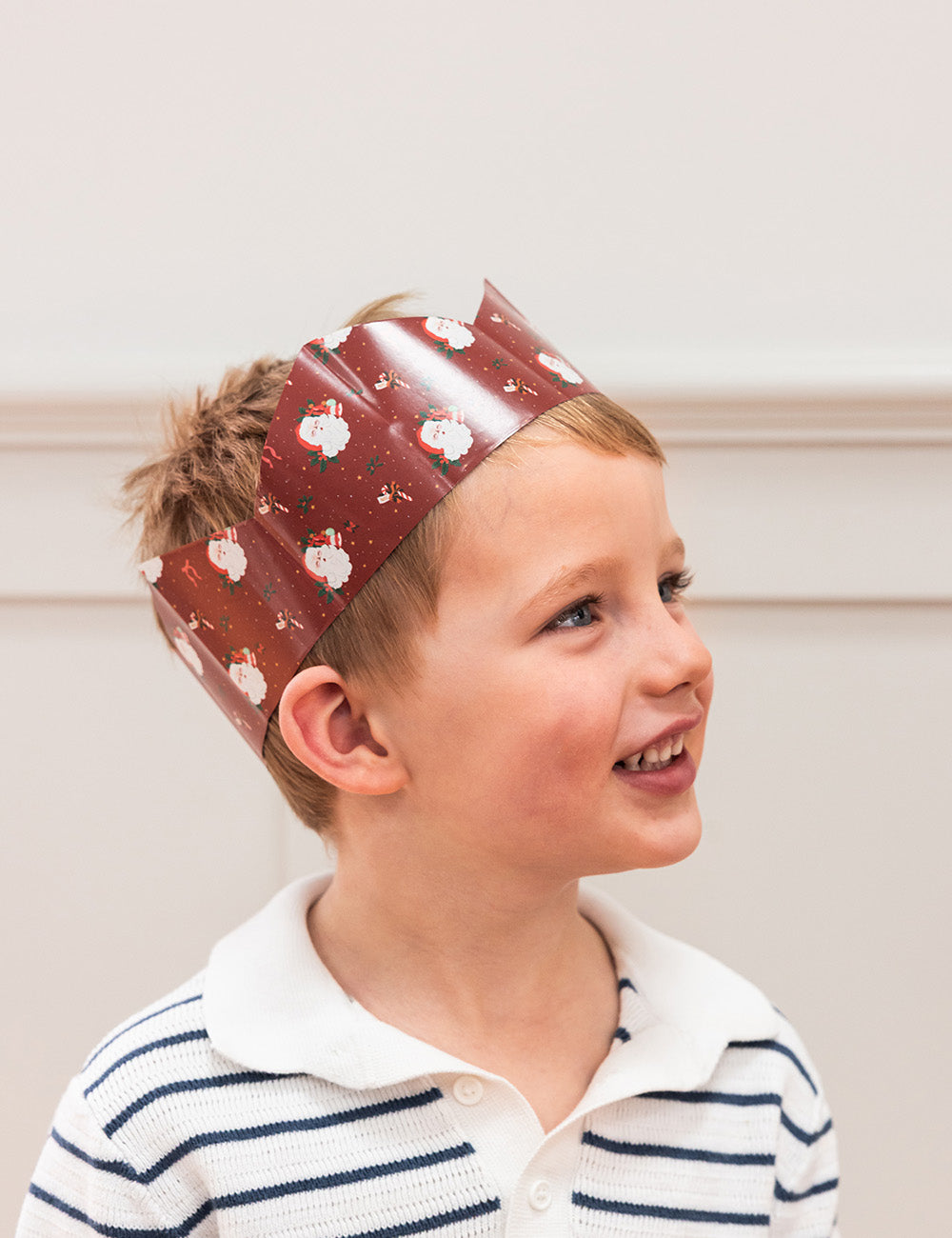 10 Pack Christmas Paper Crown Hats - Jingle Bells
