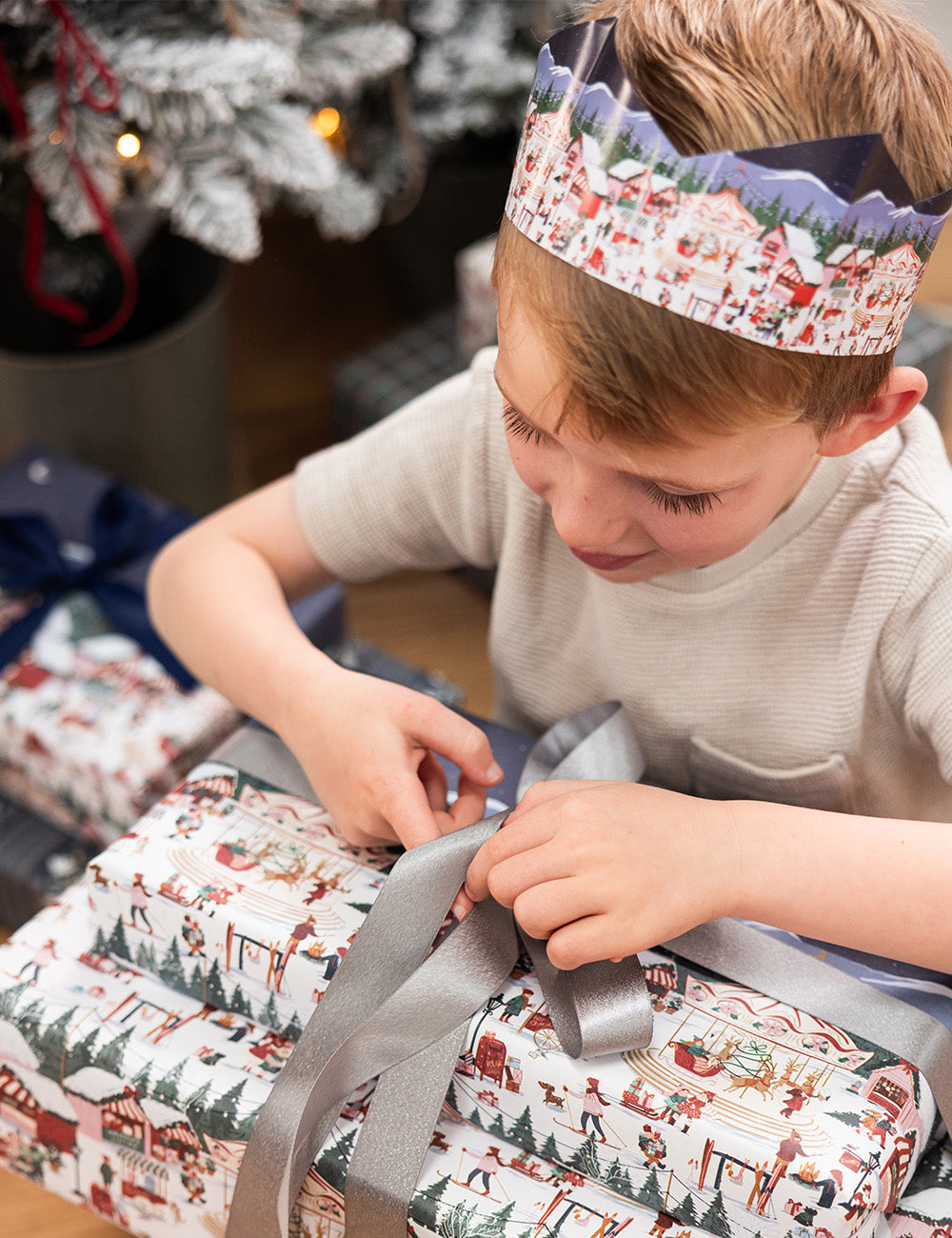 10 Pack Christmas Paper Crown Hats - Christmas Market