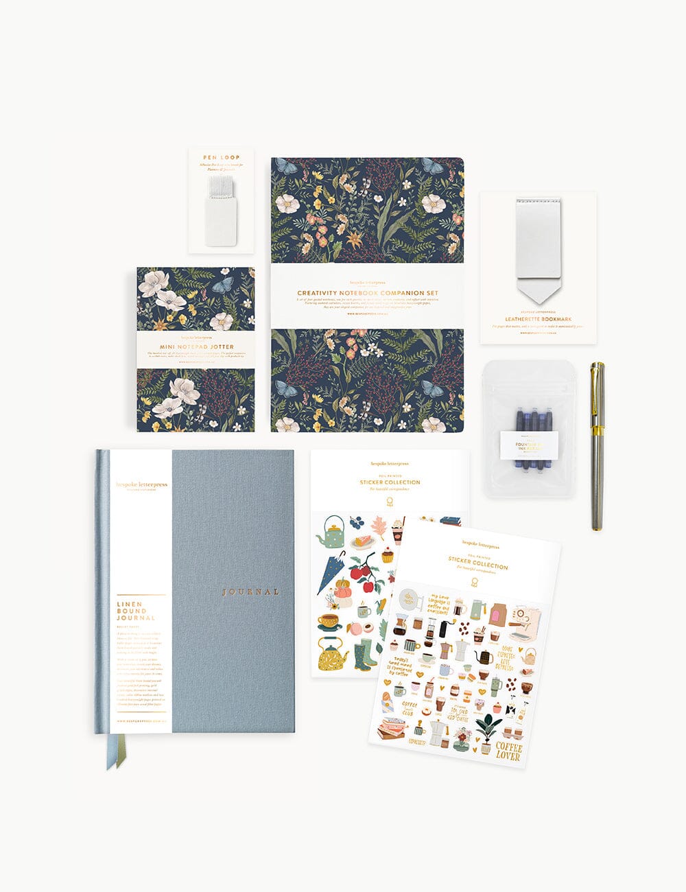 Hamper Gift Set 2025 - Journalling Gift Sets Bespoke Letterpress 