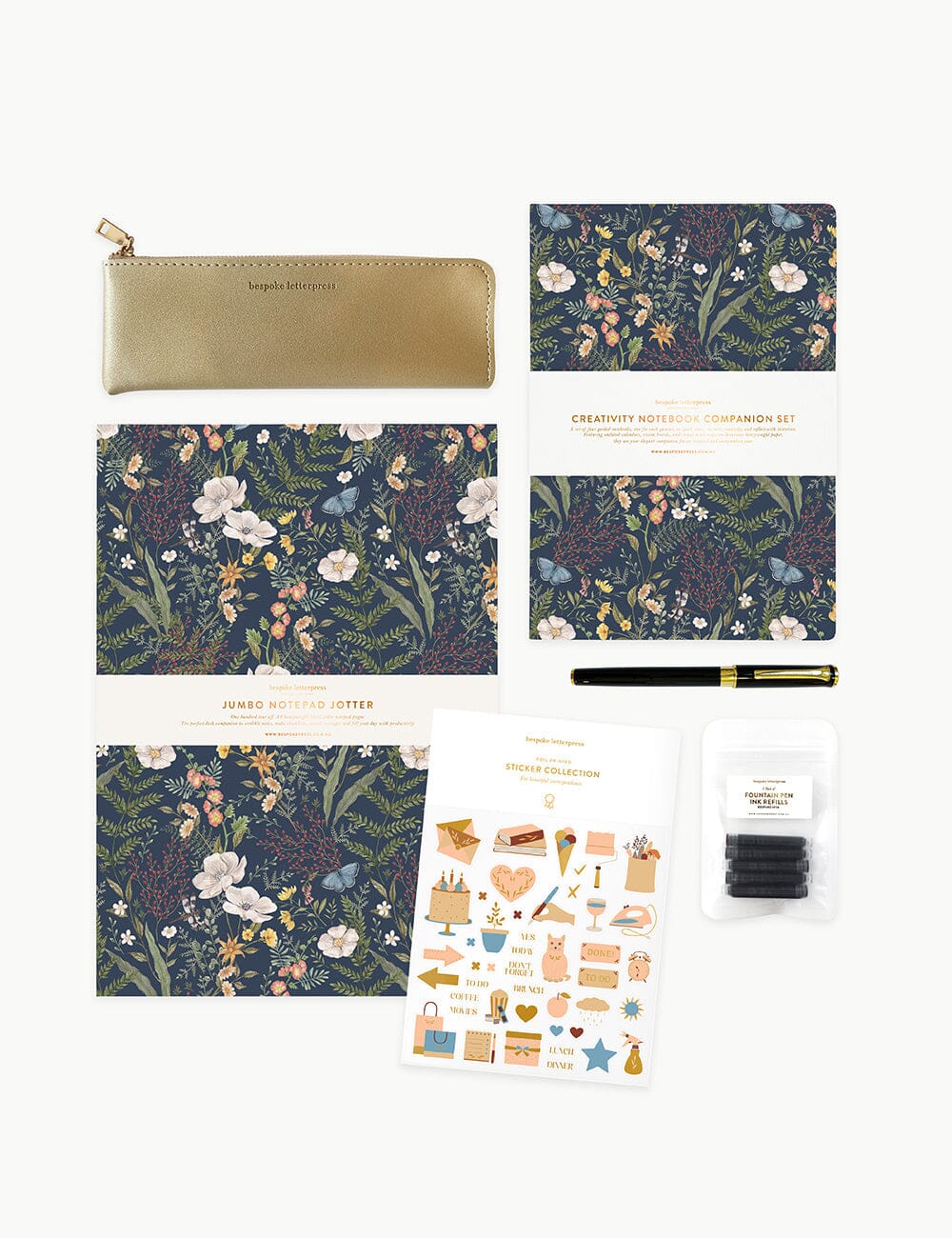 Hamper Gift Set - Stationery Lover Gift Sets Bespoke Letterpress 