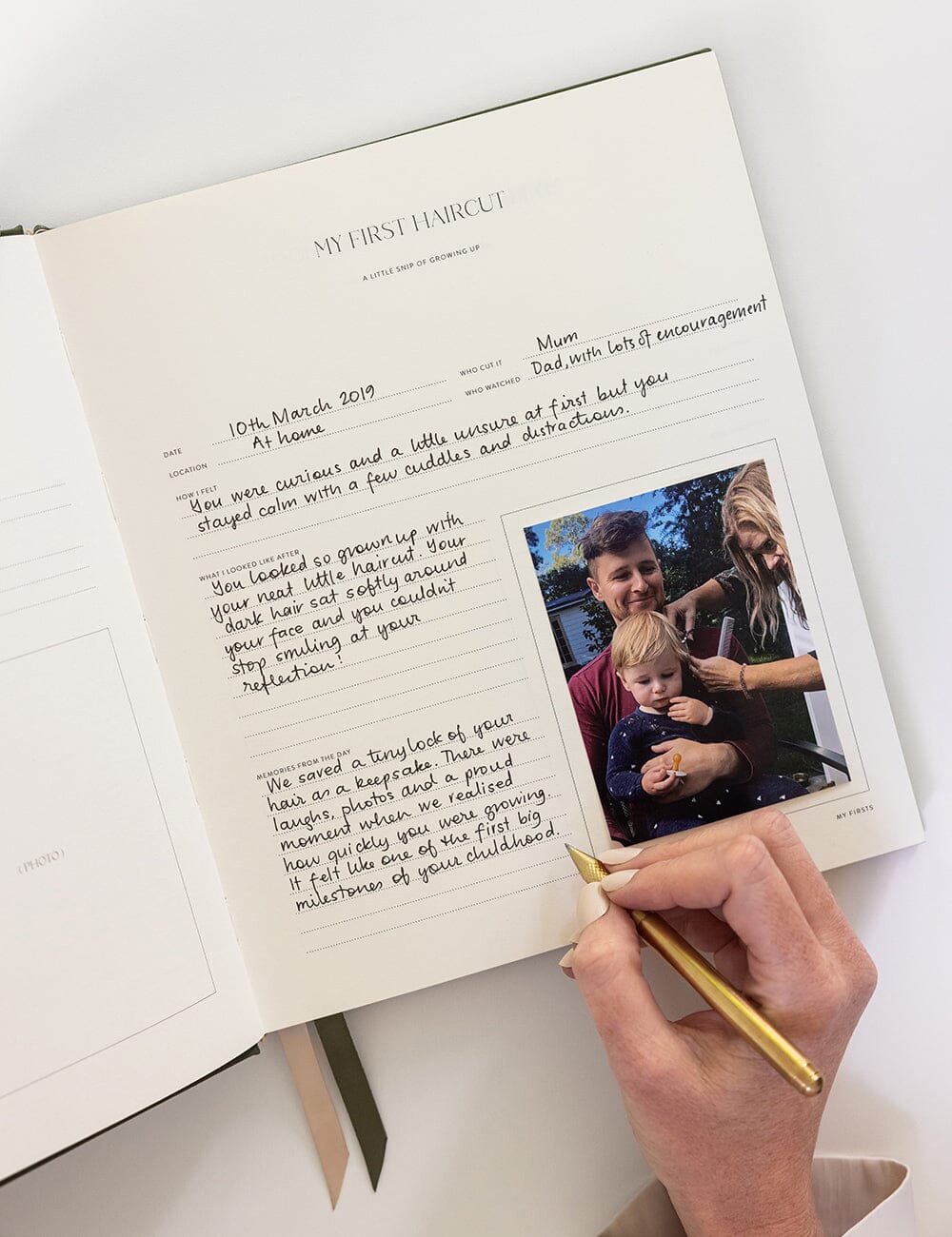 Heirloom Childhood Memory Journal - Basil