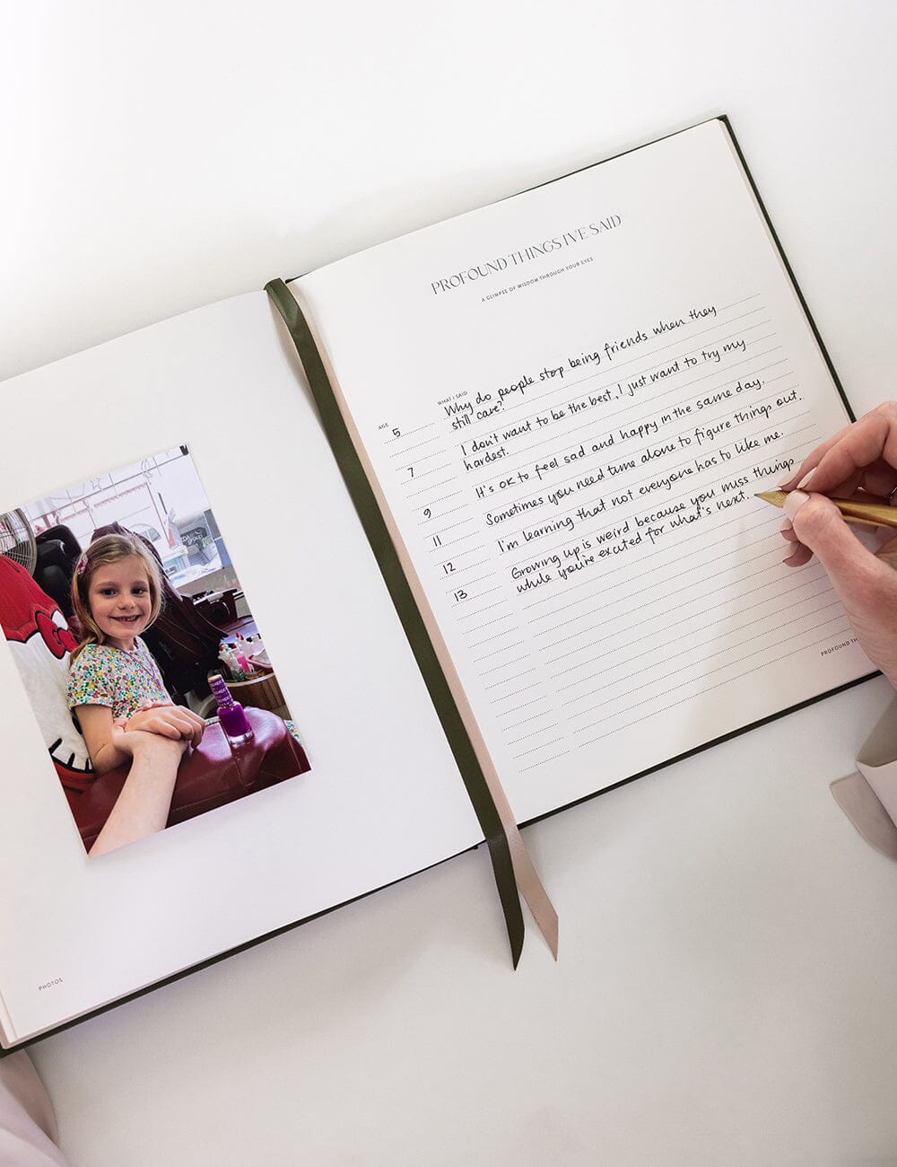 Heirloom Childhood Memory Journal - Basil