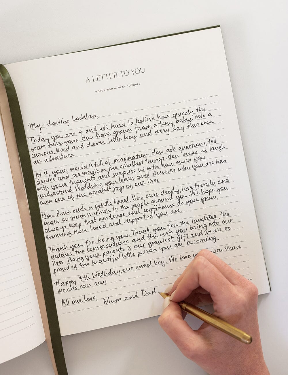 Heirloom Childhood Memory Journal - Basil