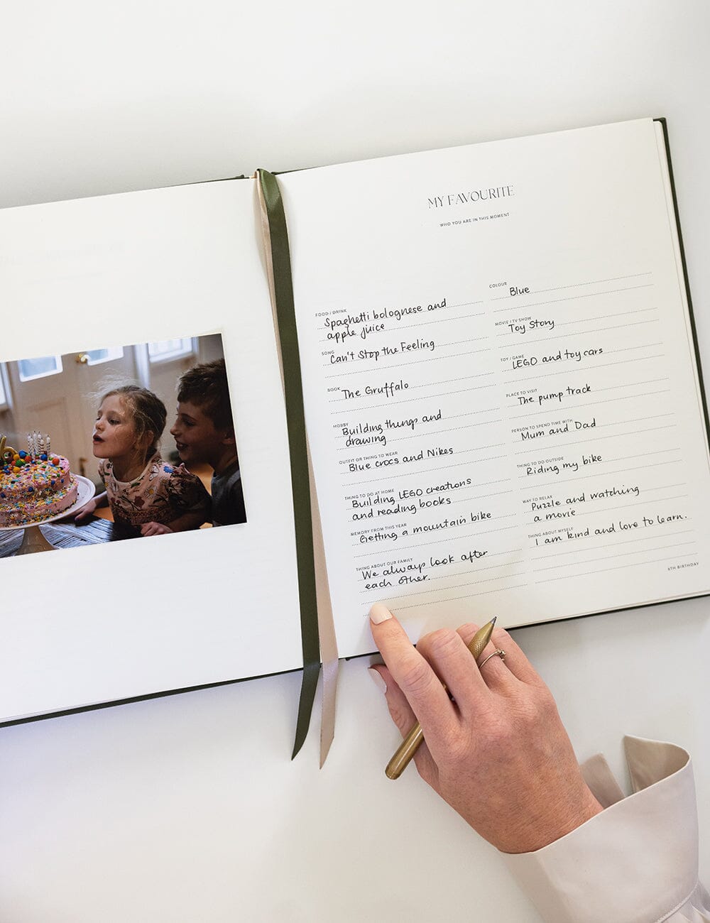 Heirloom Childhood Memory Journal - Basil