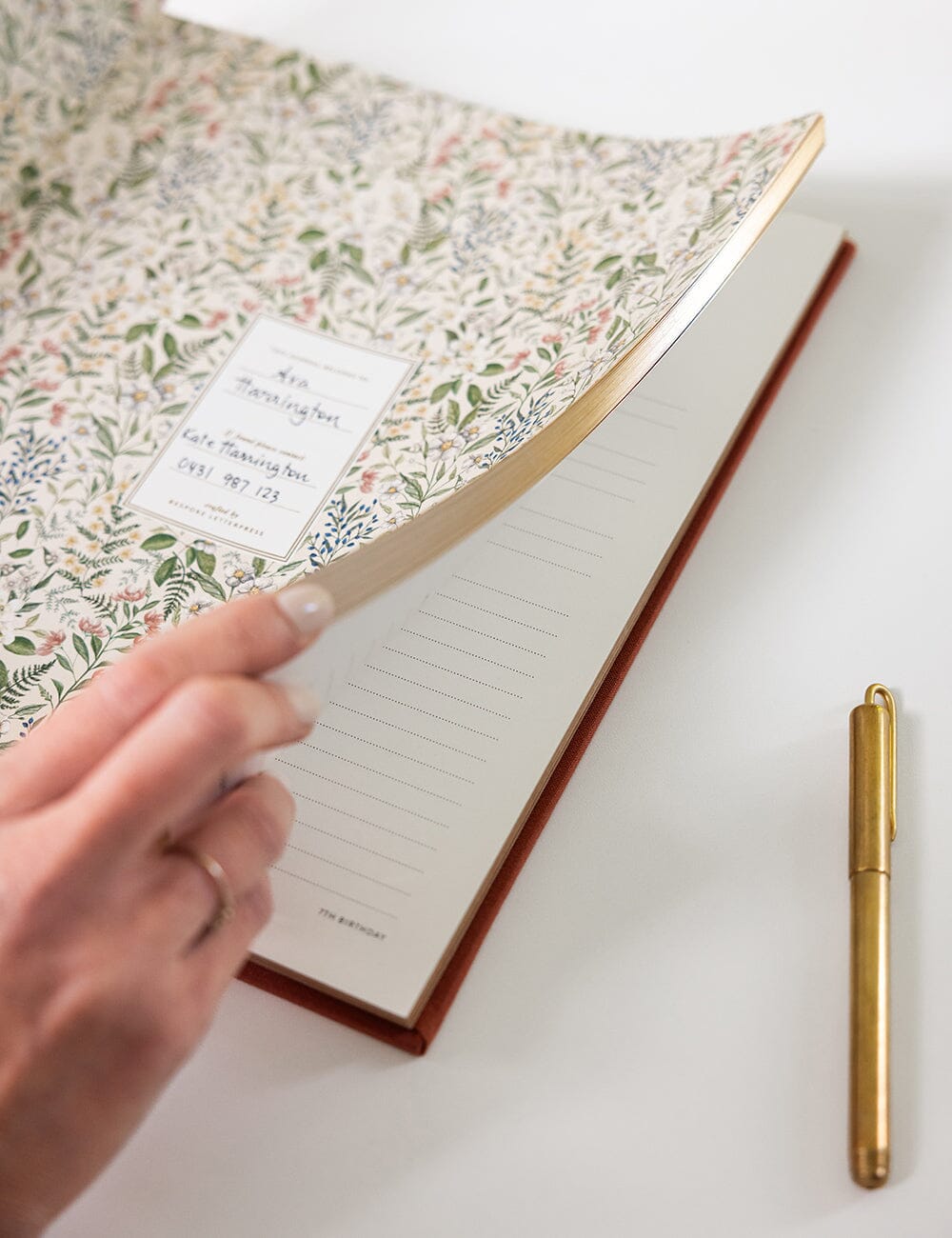 Heirloom Childhood Memory Journal - Cinnamon