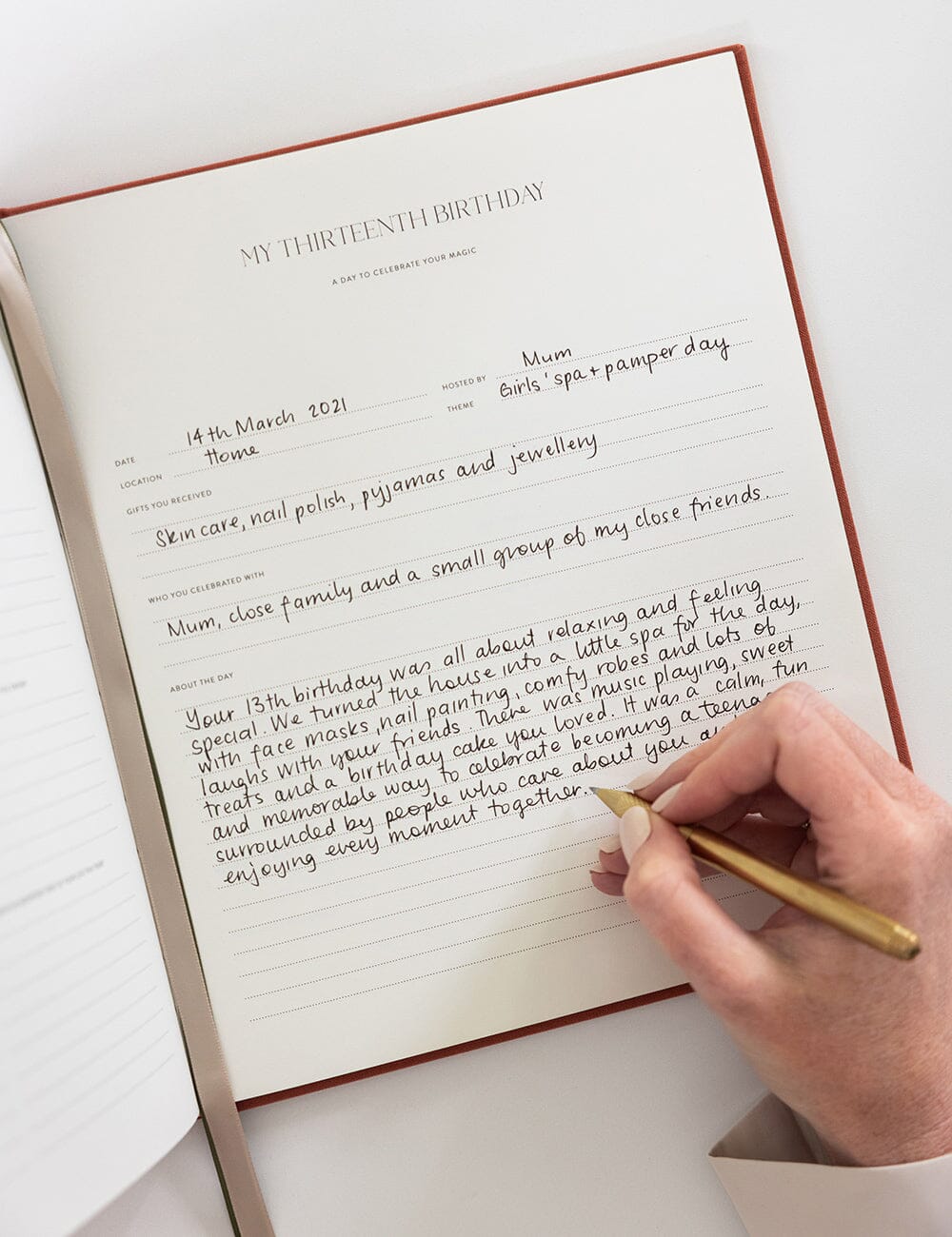 Heirloom Childhood Memory Journal - Cinnamon