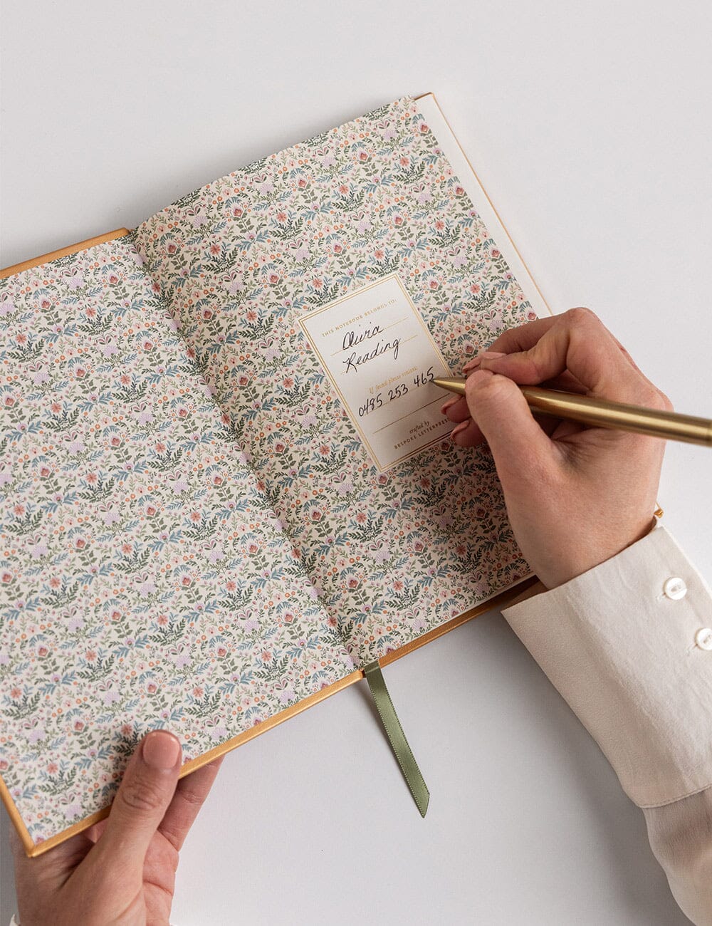 Classic Notebook - Gold (Lined) Notebooks Bespoke Letterpress 