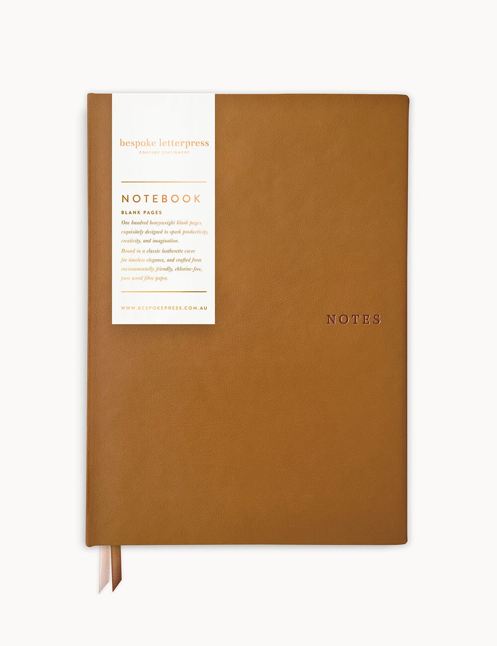 Classic Notebook - Coffee (Blank) Notebooks Bespoke Letterpress 