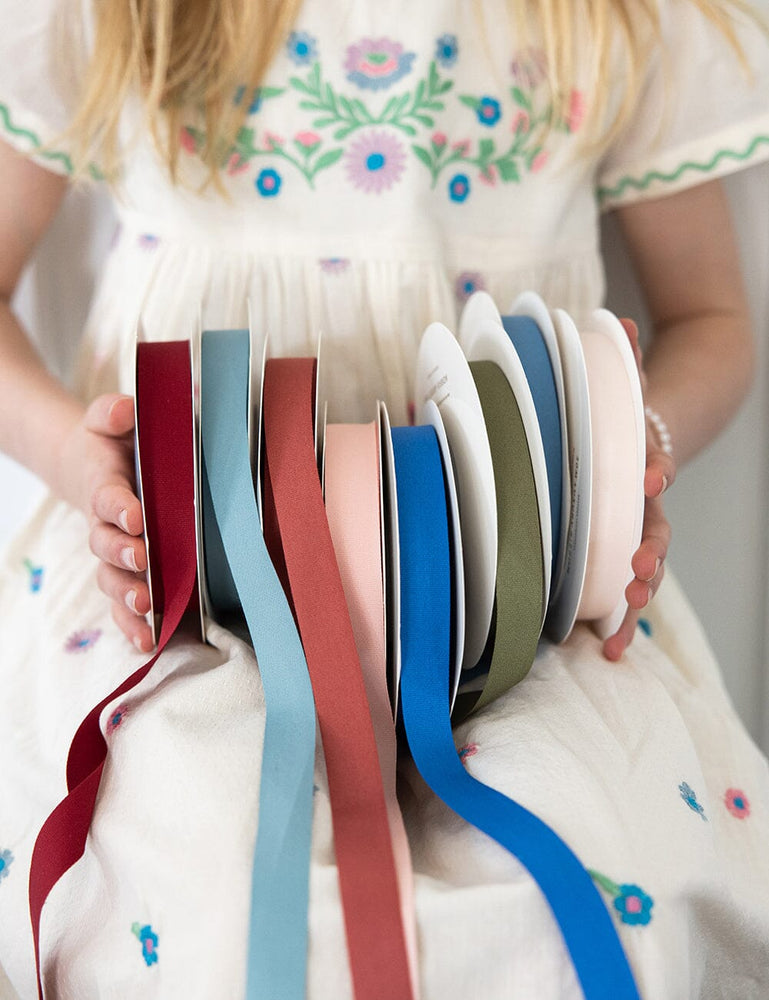 Colbalt Cotton Ribbon 30 Meters Cotton Ribbon Bespoke Letterpress 