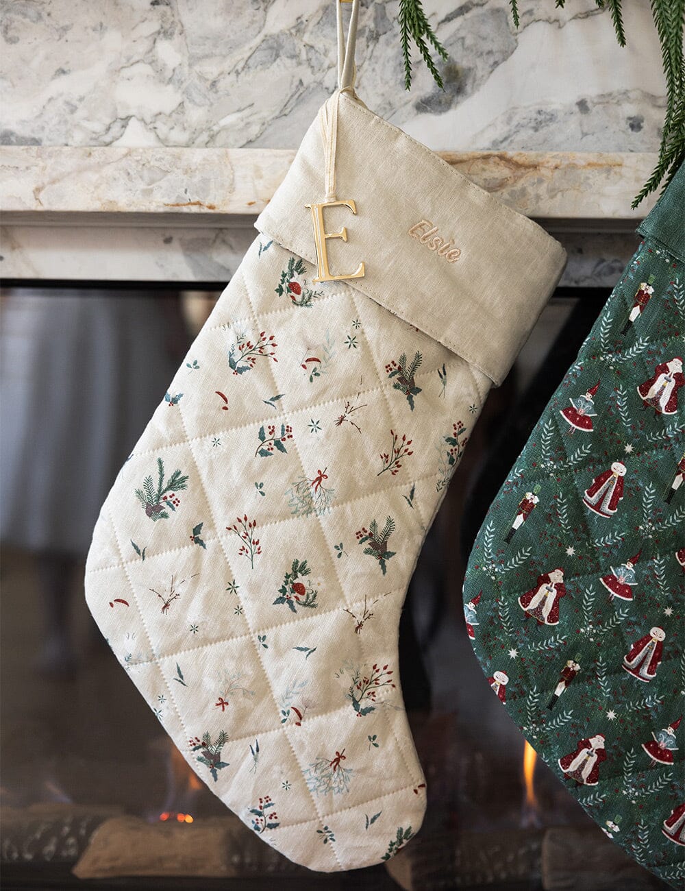 Heirloom Holly Christmas Stocking