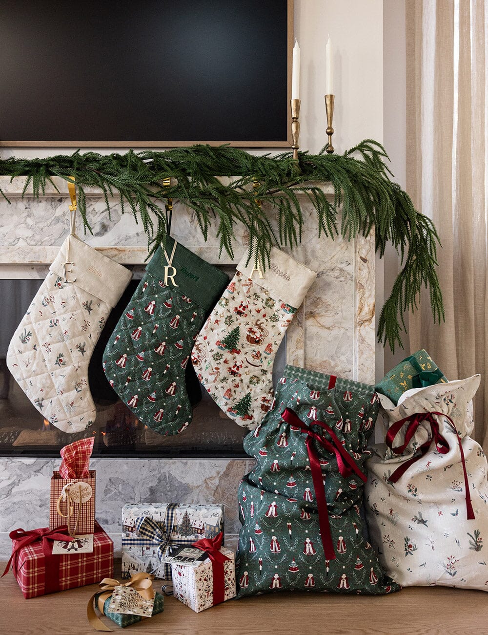 Heirloom Holly Christmas Stocking