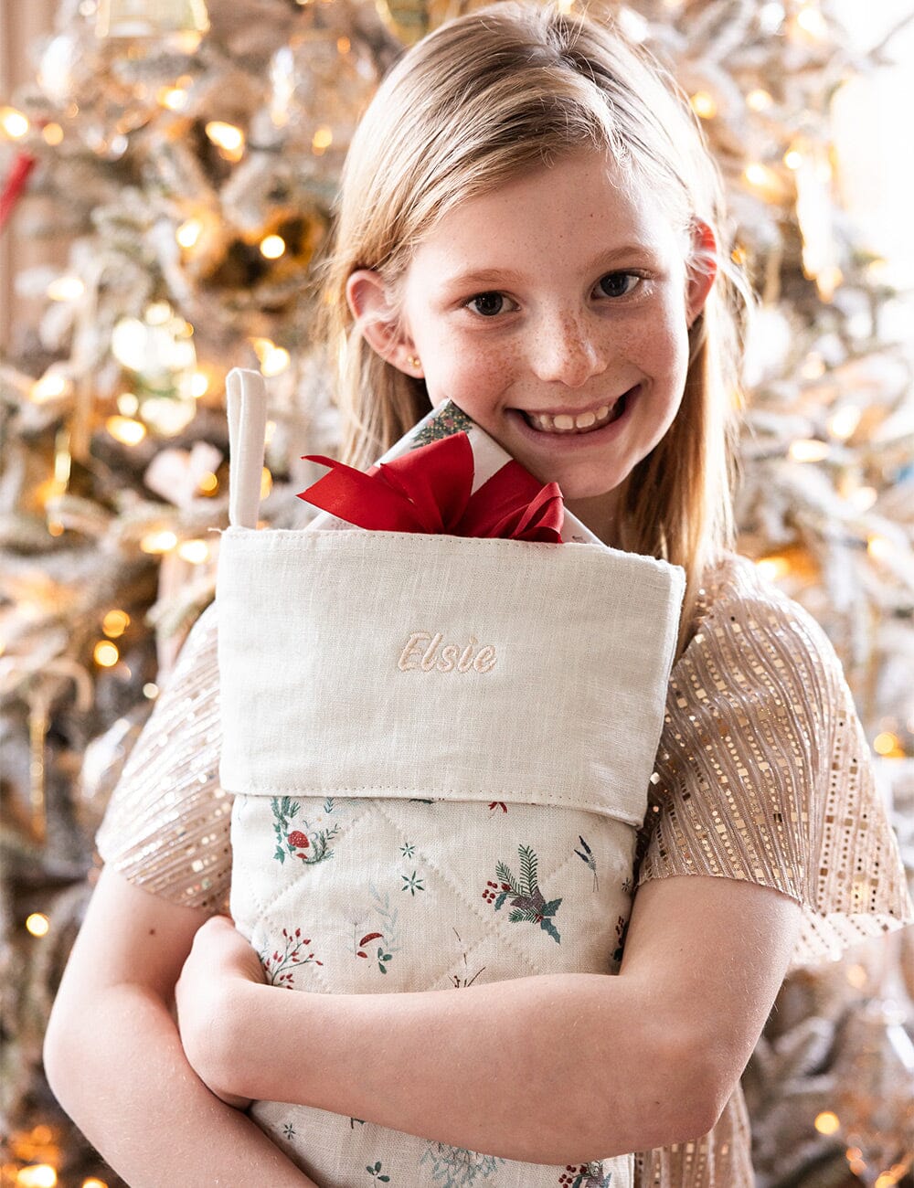 Heirloom Holly Christmas Stocking