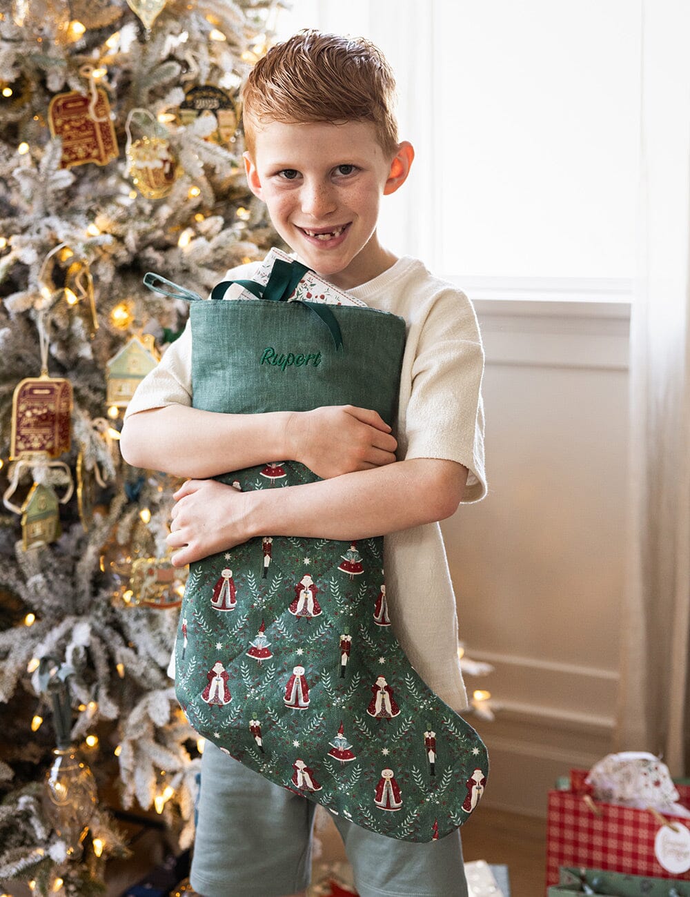 Mr & Mrs Claus Christmas Stocking