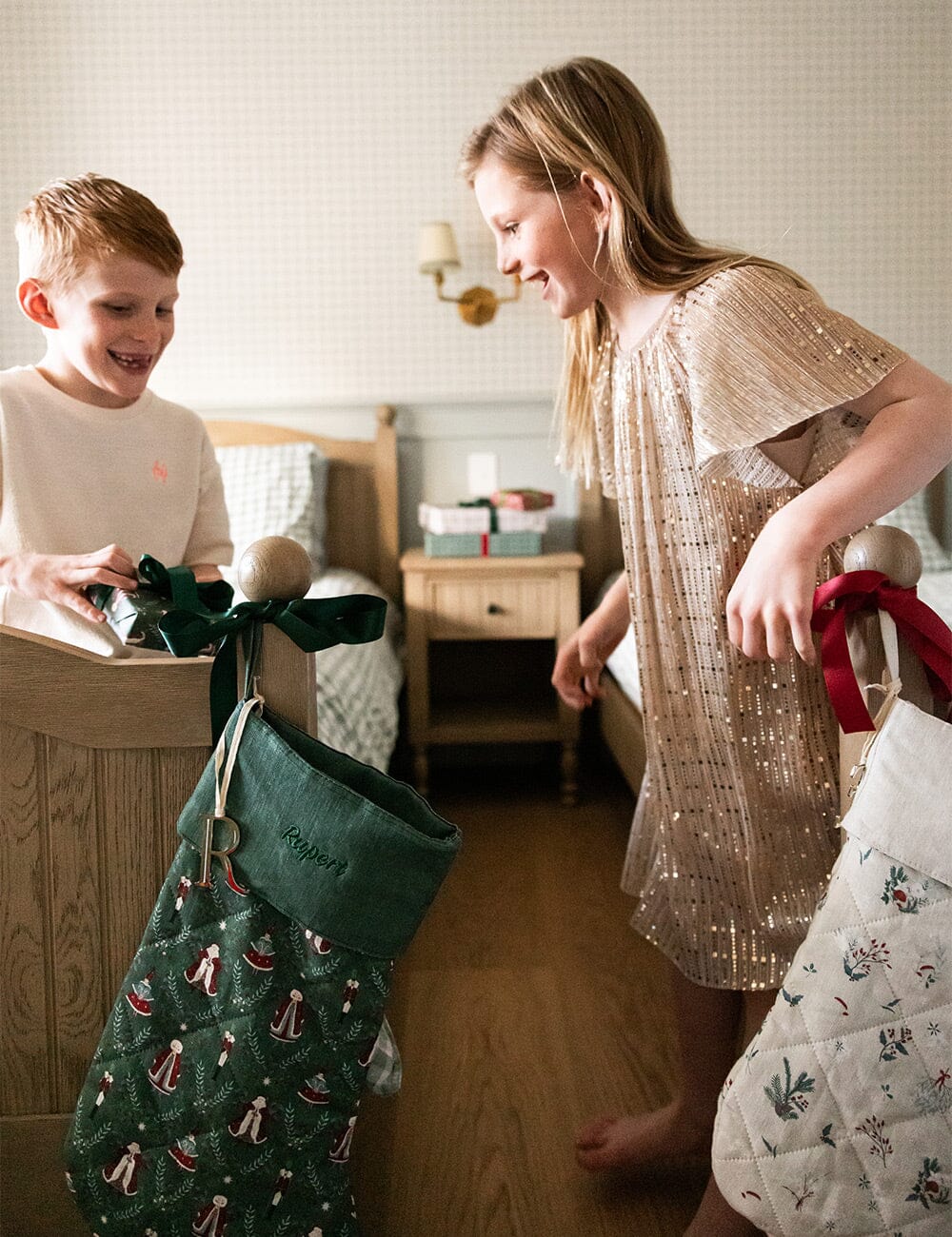Mr & Mrs Claus Christmas Stocking
