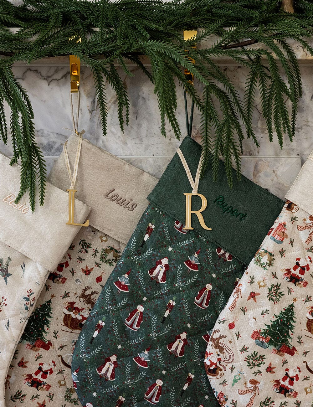 Mr & Mrs Claus Christmas Stocking